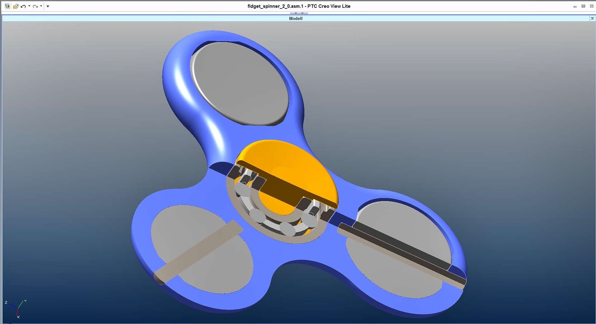 带可旋转扁平球的指尖陀螺