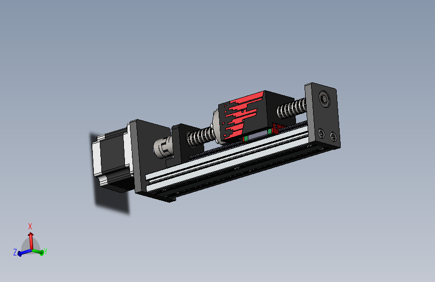 富宇FSK40直线导轨_SOLIDWORKS 2021_模型图纸下载 – 懒石网