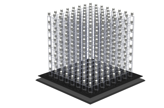 8x8x8 RGB LED 立方体项