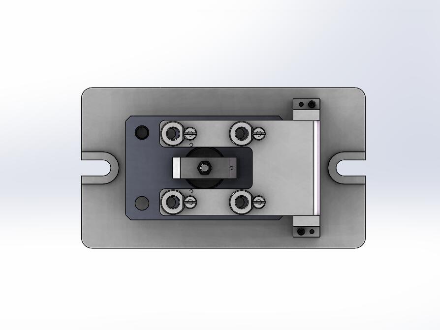 方法兰钻孔夹具(CAD图+SW三维)