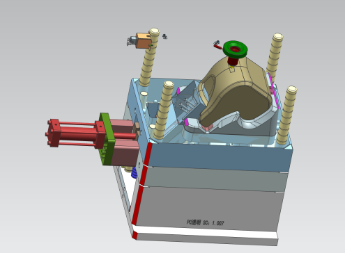 沙冰机外壳（二次斜抽）