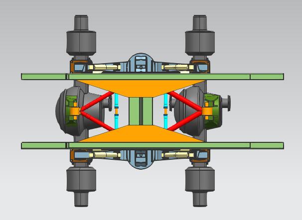 卡车后悬挂V推设计