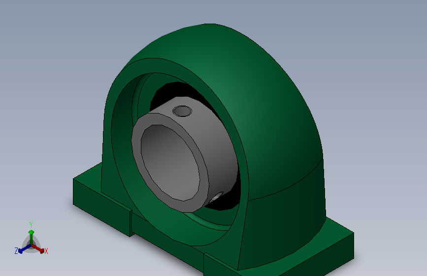 带窄立式座顶丝外球面球轴承[UCPA型]_UCPA207