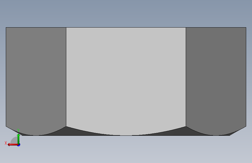 防松螺母 上螺母_M30 背面视图