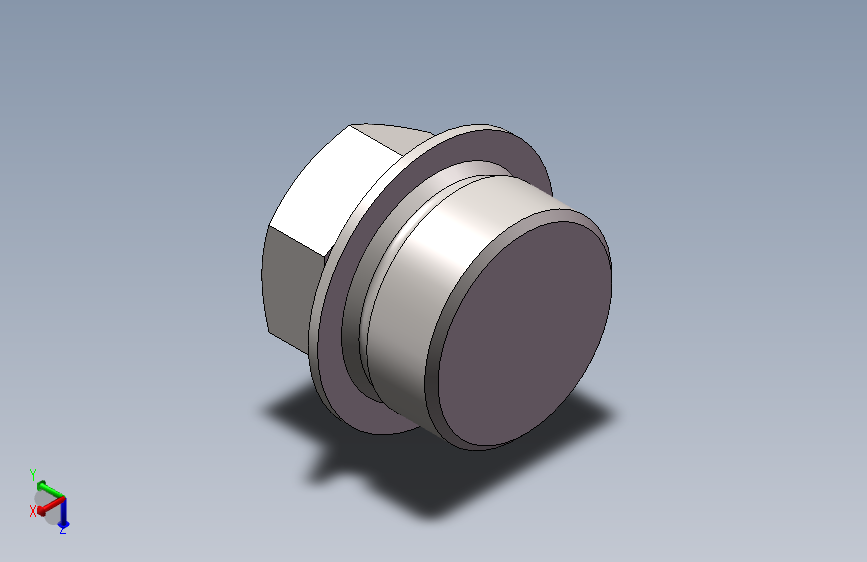 外六角螺塞B_M42×2_SOLIDWORKS 2018_模型图纸下载 – 懒石网