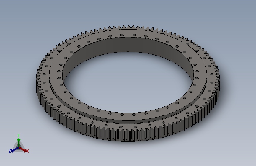 外齿式双排四点接触球转盘轴承_031.30.1000