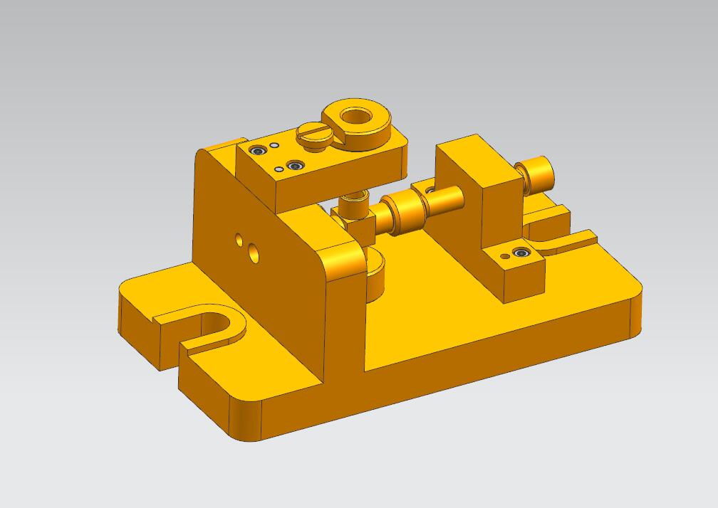高压四通钻孔夹具(CAD图+UG三维)