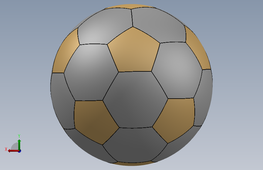 足球_SOLIDWORKS 2016_模型图纸下载 – 懒石网