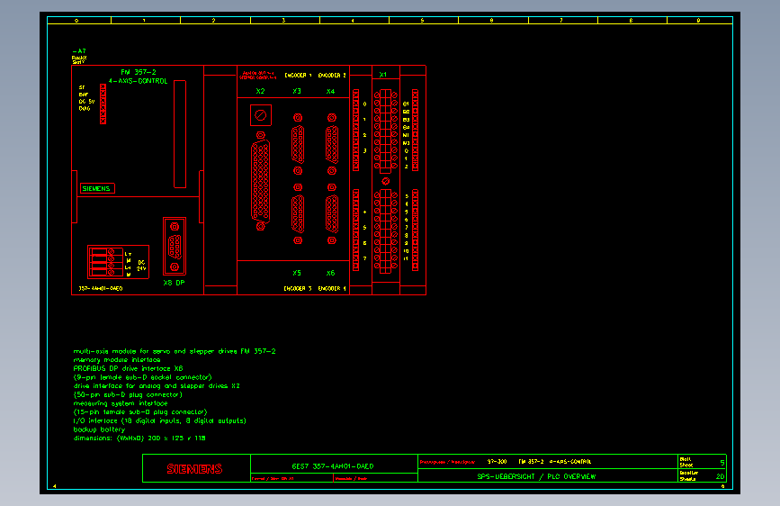 西门子S7-300 AUTO CAD
