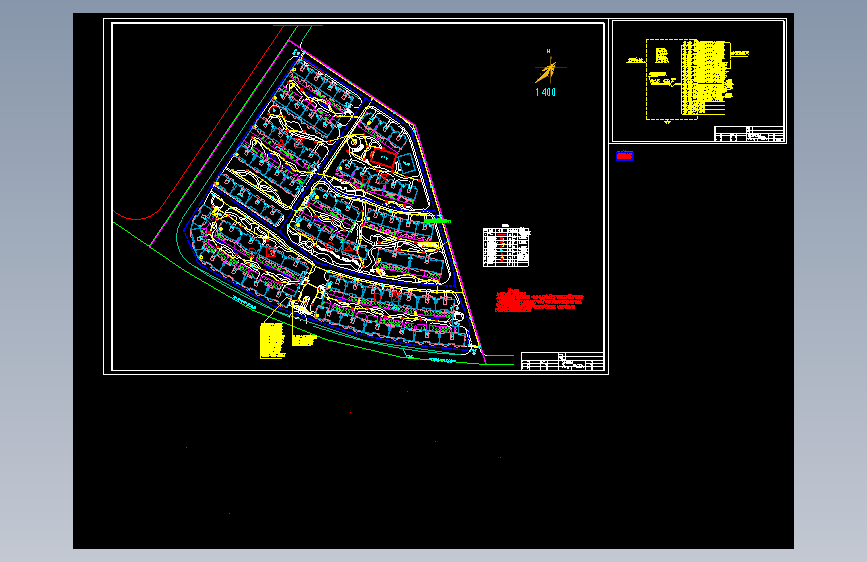 云南小区总平面电气图