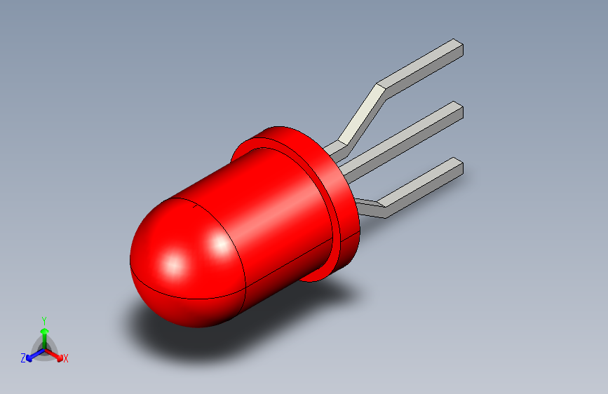 led 5mm 3 pin