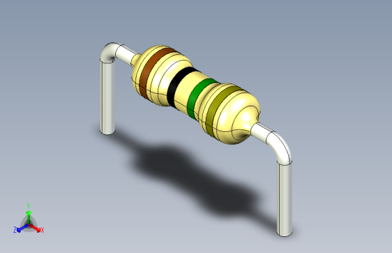 RESISTOR, 0_25 W, 0_4 IN LEAD PITCH