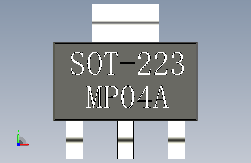 SOT-223_MP04A 正面视图