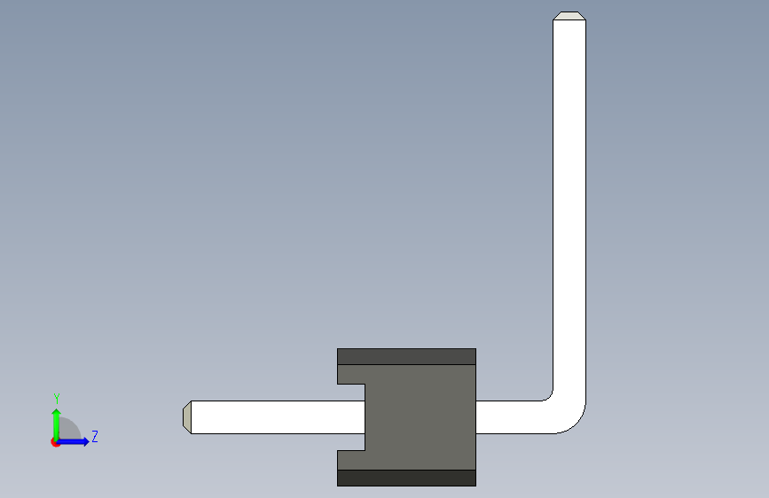 Pin-1X4-2.54-dn 左侧视图