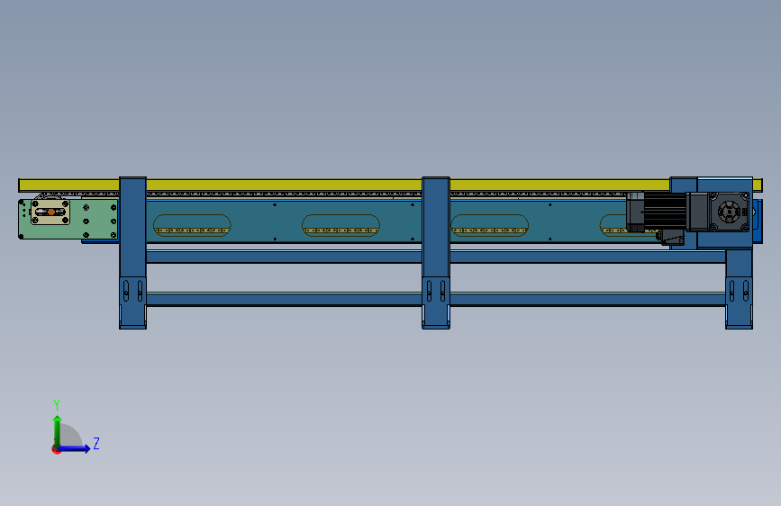 链条输送线_SOLIDWORKS 2018_模型图纸下载 – 懒石网
