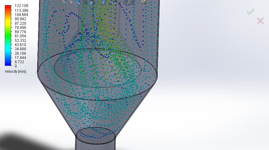 粉煤灰旋风 CFD 仿真分析