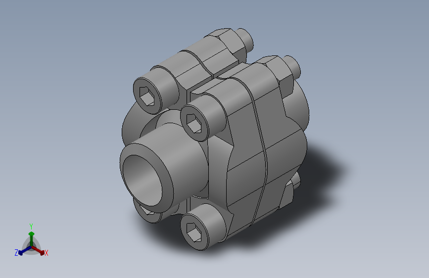 B型连接法兰B32-3_SOLIDWORKS 2018_模型图纸下载 – 懒石网