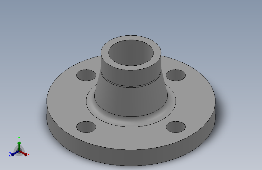平面整体钢制管法兰_法兰 DN32-PN2.5 FF 1