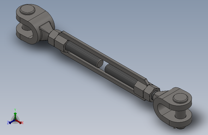 UU型开式索具螺旋扣KUUD24-M  CB／T 3818-1999
