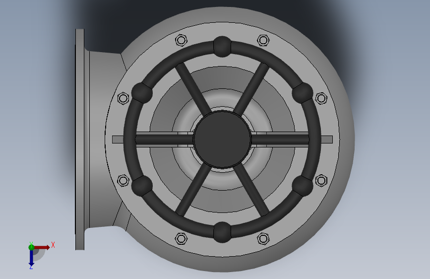 法兰铸钢直角出海阀_B4350_SOLIDWORKS 2018_模型图纸下载 – 懒石网