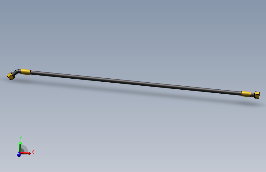 锥密封45°棉线编织胶管总成_8-1000