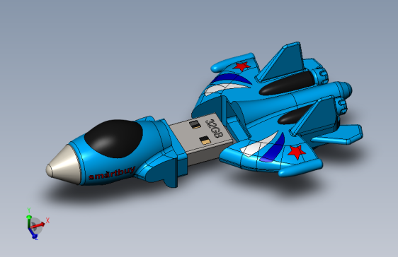 飞机外观的USB 闪存盘