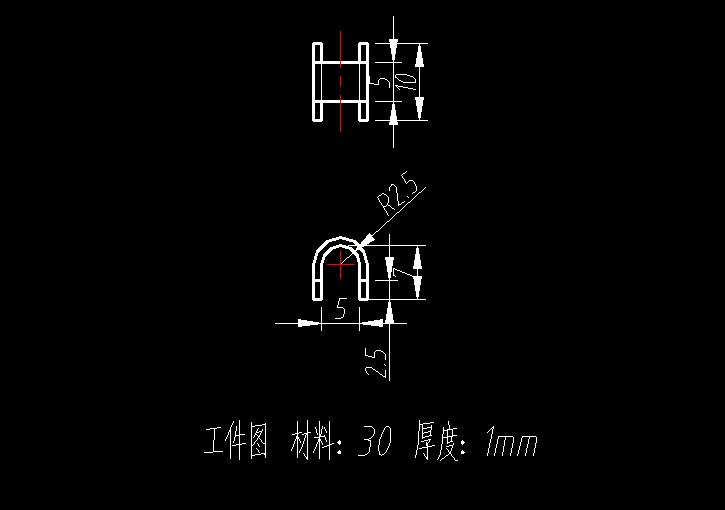 U形端子级进模CAD图