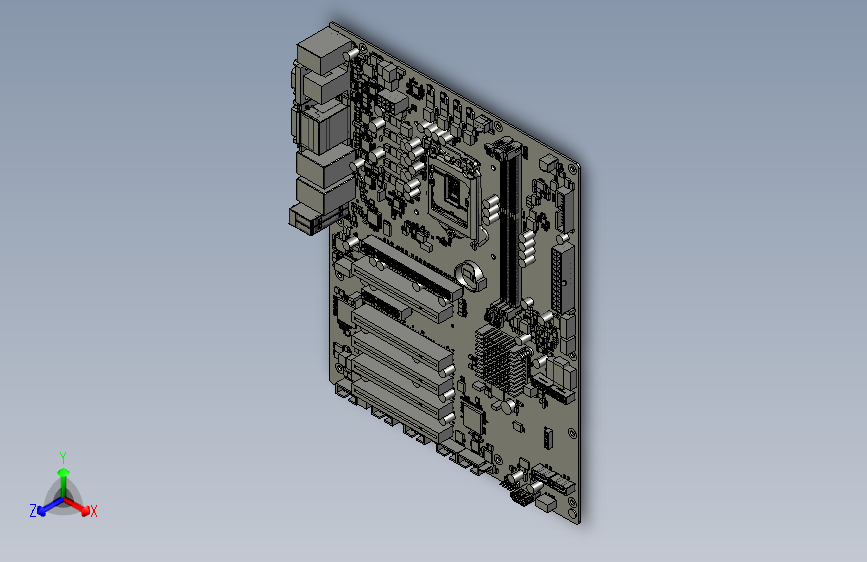 SD630-H110主板（友通ATX）_STEP_模型图纸下载 – 懒石网
