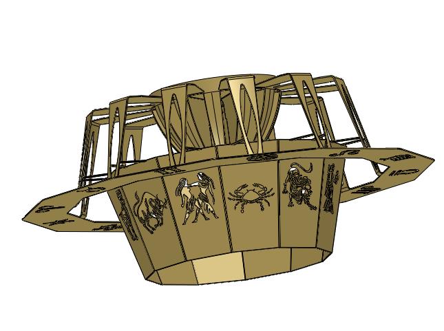 12个星座金属灯架