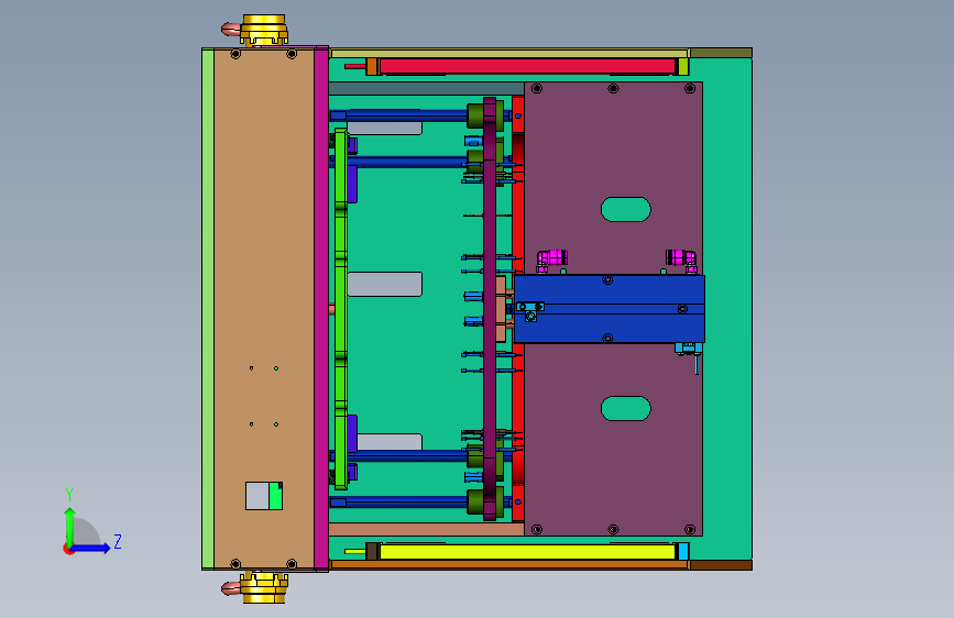 PCB板通断快速测试机 左侧视图