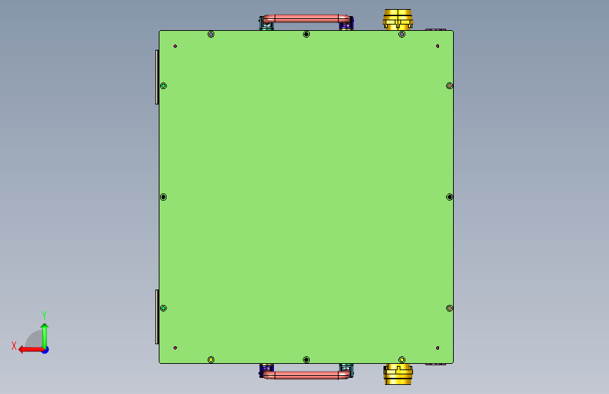 PCB板通断快速测试机 背面视图