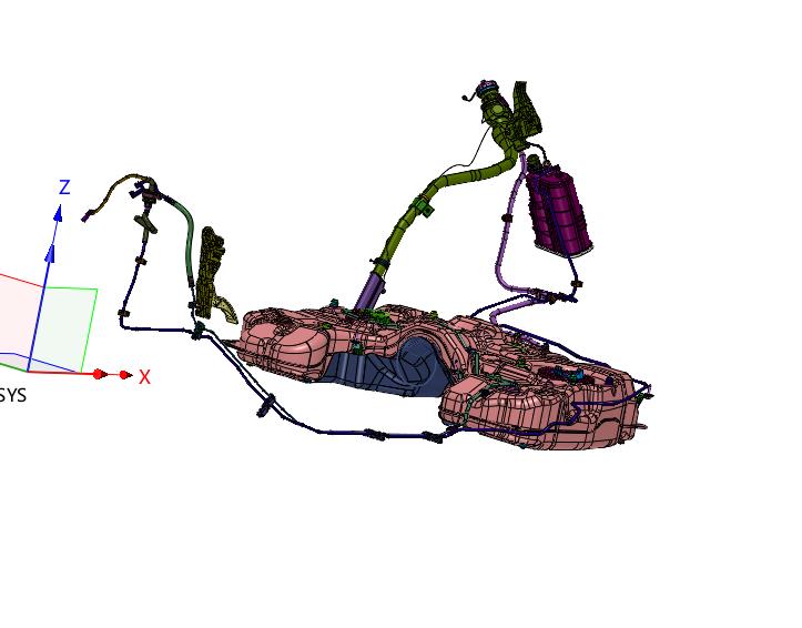 底盘燃油混合气供给系统装置