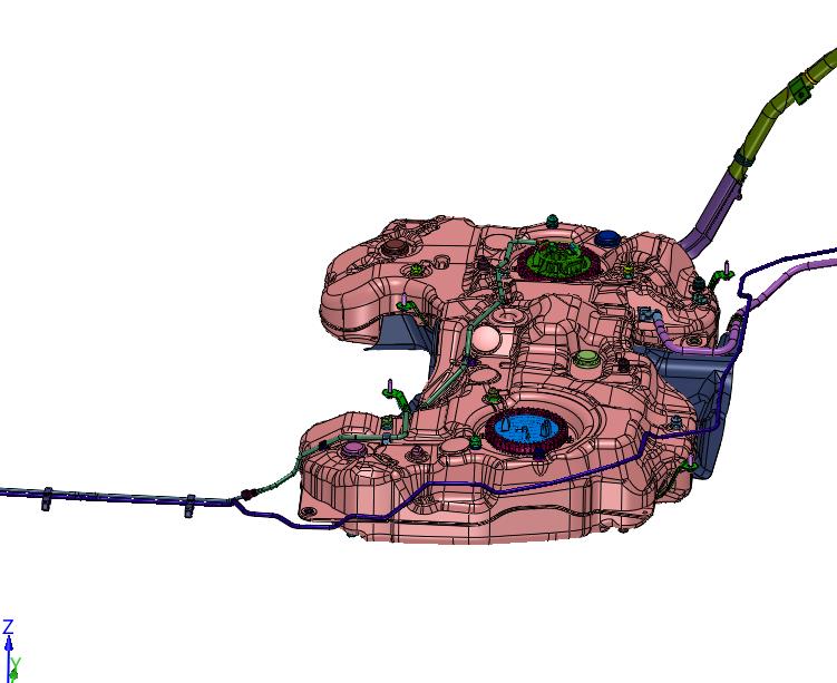 底盘燃油混合气供给系统装置