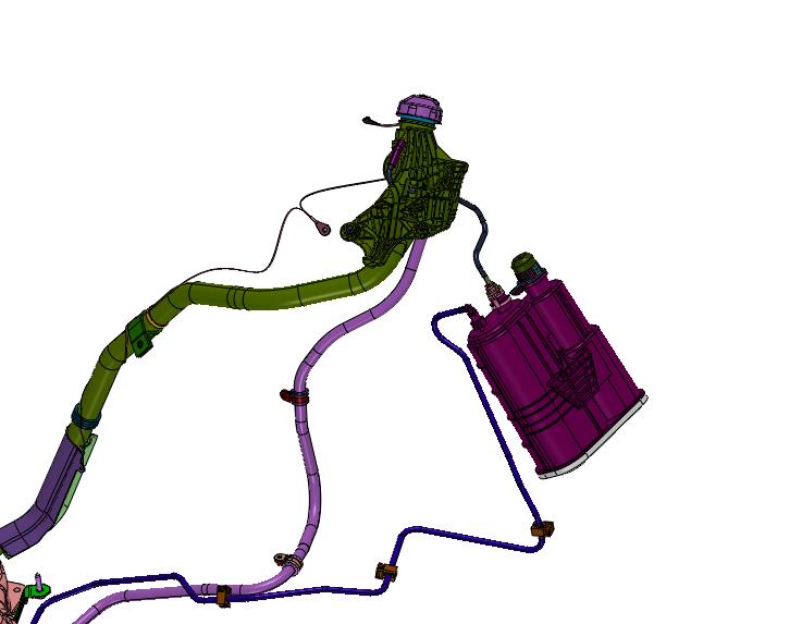 底盘燃油混合气供给系统装置