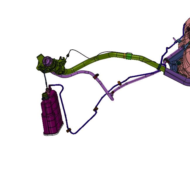 底盘燃油混合气供给系统装置