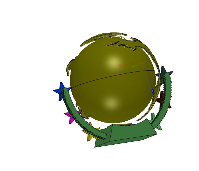 定制地球创意水晶奖杯