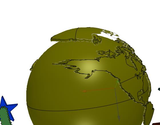 定制地球创意水晶奖杯