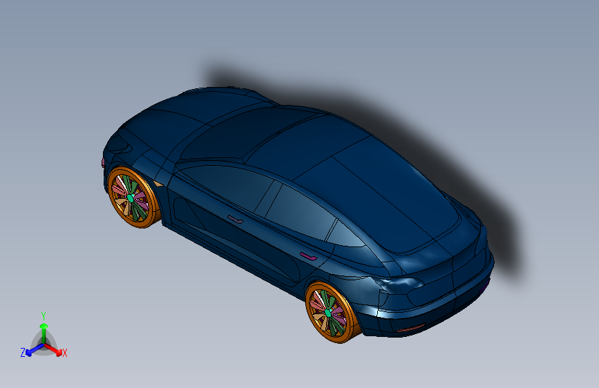 动力强劲特斯拉Model 3 主视图
