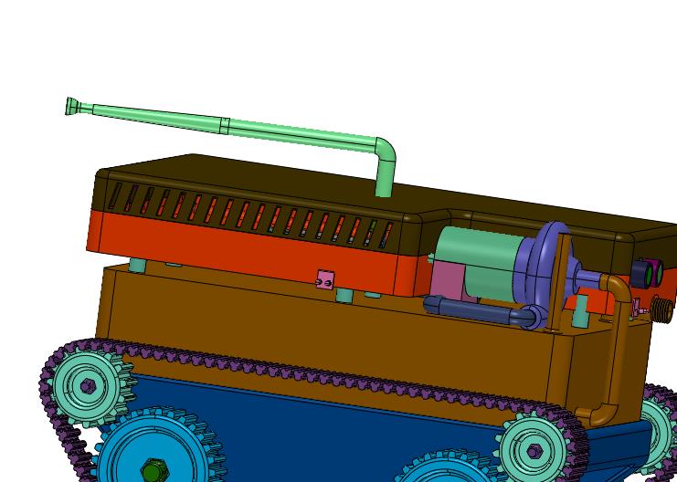 防爆履带式灭火机器人