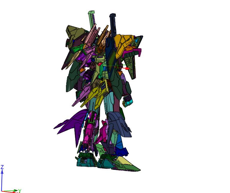 高达模型自由独角兽机器人机甲