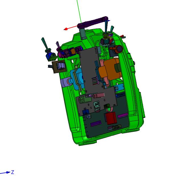 固定翼多旋翼直升机航模遥控器结构