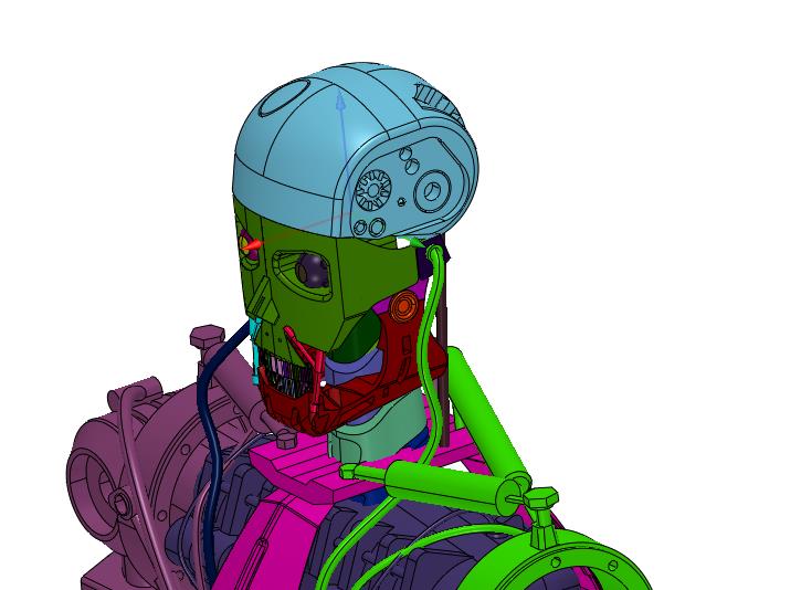 魔鬼终结者审判日T800骨架机器人