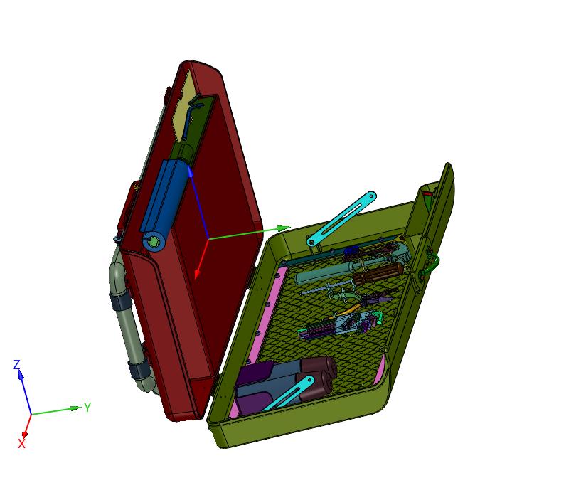 手提式展开桌子折叠五金塑料工具箱维修盒