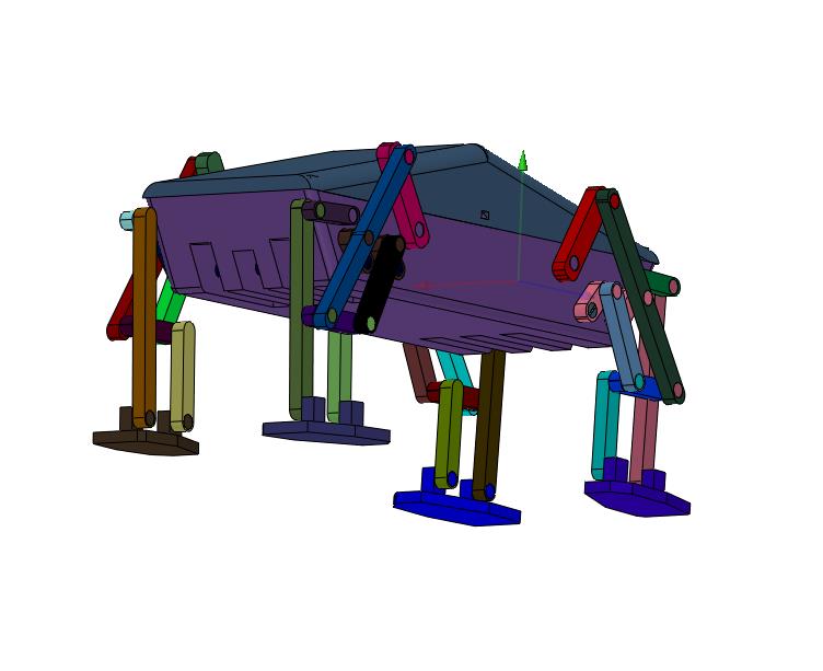小制作四足爬行机器人拼装机械
