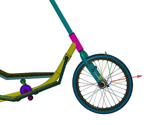 站立式骑行踏板三轮车