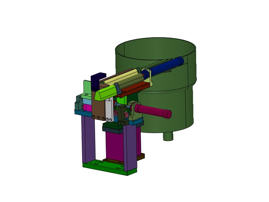 直流电机弹片连续排序供料装置