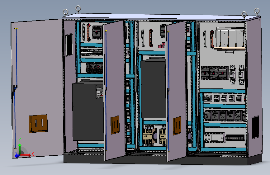 控制柜组装刀开关变频器