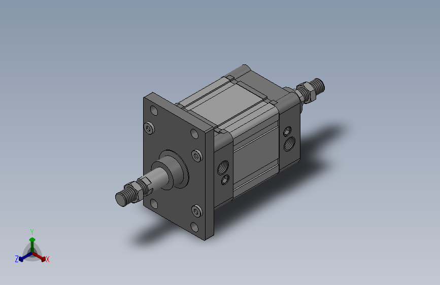 SED双轴复动型气缸SED 100×50-S