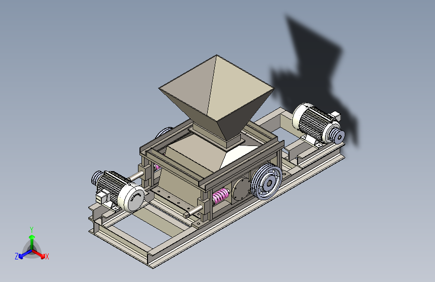 对琨（双动力）大功率对压破碎机