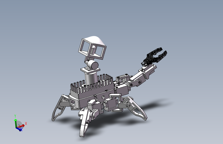SW2020 机械臂四足机器人+工程图